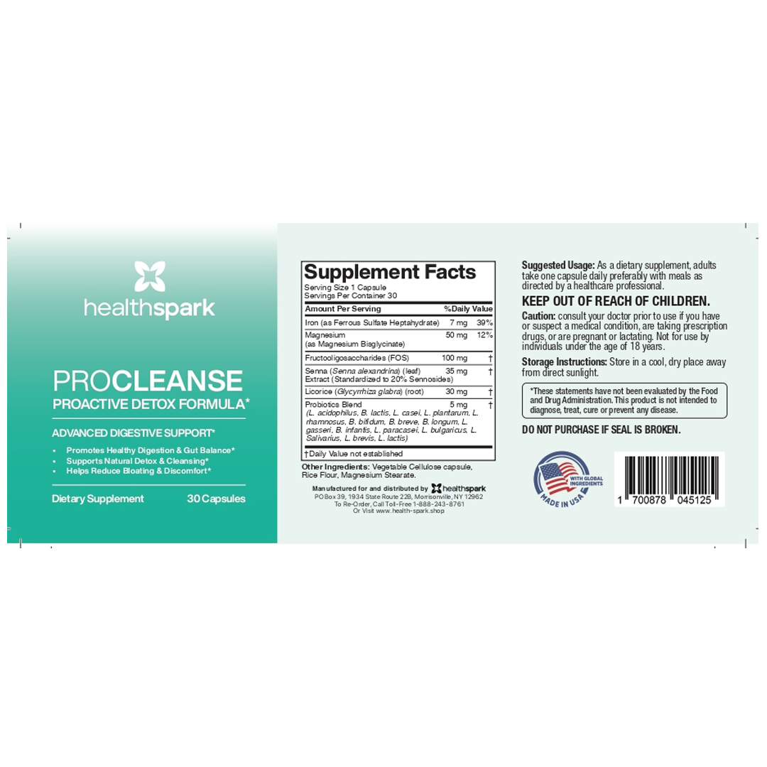 ProCleanse-Label