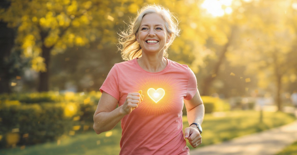 Senior women doing jogging
